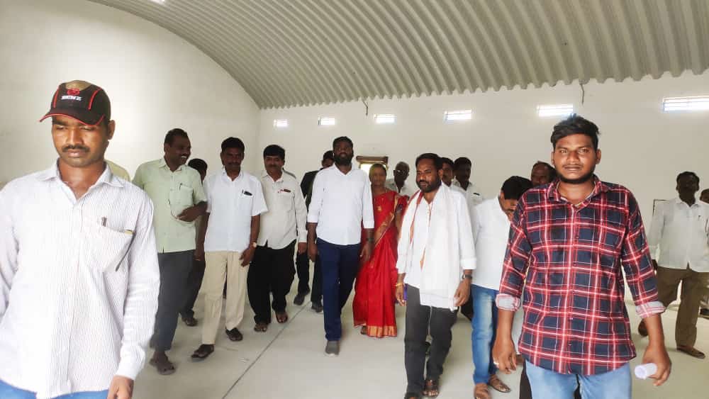 Visited the Newly Constructed Godown(Chowla Ramaram) in Nalgonda district by Hon’ble Chairman, TSWC